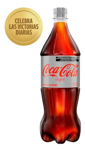 9 Pzas Refresco Coca Cola Light 1 L