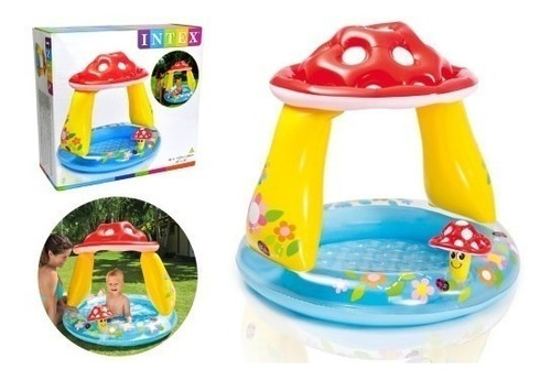 Imagen 2 de 6 de Piscinas Infantiles Inflable Intex Honguito Con Techo