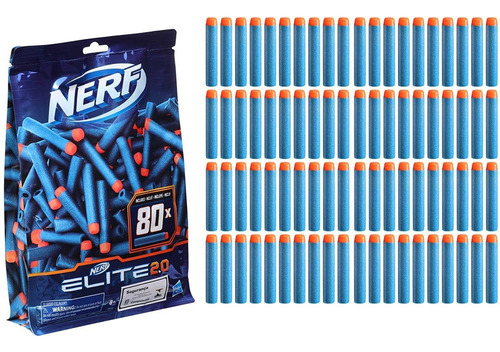 Dardos De Repuesto Paquete De 80 Dardos Para Nerf Elite Hasb
