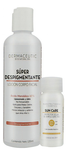 Locion Super Despigmentante 10% y Sun Care Sensible 100grs Tipo De Piel Todo Tipo De Piel Dermaceutic