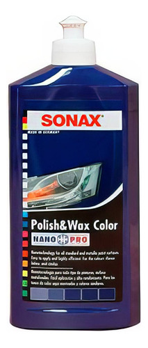 Cera Sonax Liquida Polish 500ml Azul