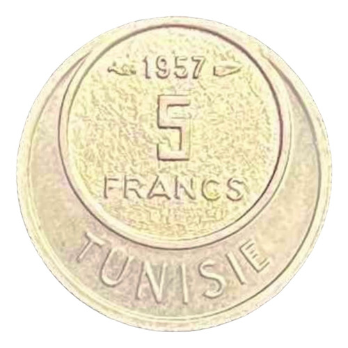 Tunez - 5 Francos - Año 1957 - Km #277 - Africa