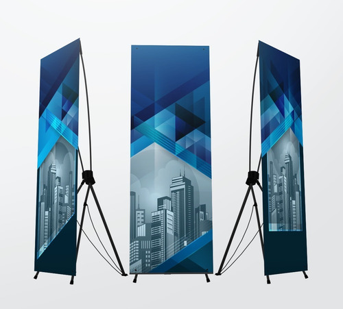 Imagen 2 de 2 de Paquete 2 Banner Araña Publicitaria Premium 80 X 180 Cm