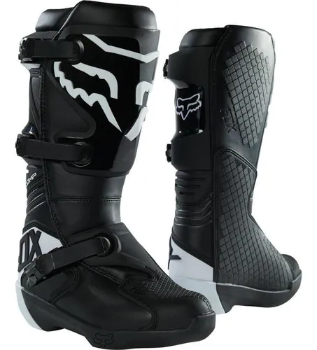 Botas Moto Mujer Comp Negro Fox