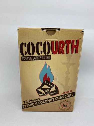 Imagen 1 de 1 de Carbones De Coco Cocourth Para Hookah - Narguila
