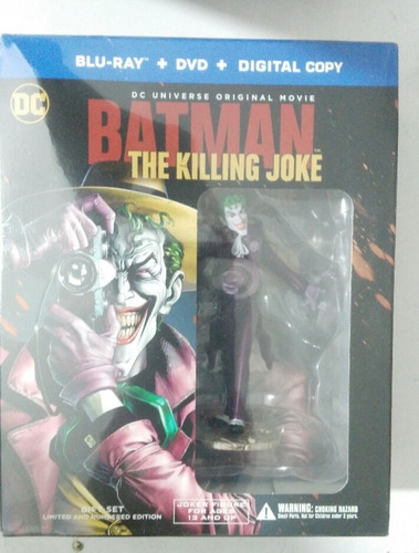 Batman The Killing Joke Blu Ray+dvd+figura Joker Película | Meses sin  intereses