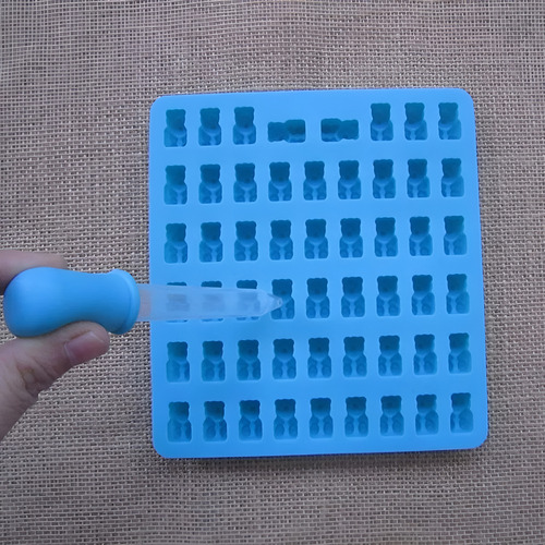 4 Moldes De Silicona Candy Y Bandejas Para Cubitos De Hielo
