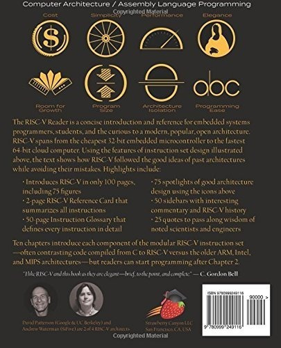 The Risc-v Reader An Open Architecture Atlas -..., De Patterson, David. Editorial Strawberry Canyon En Inglés