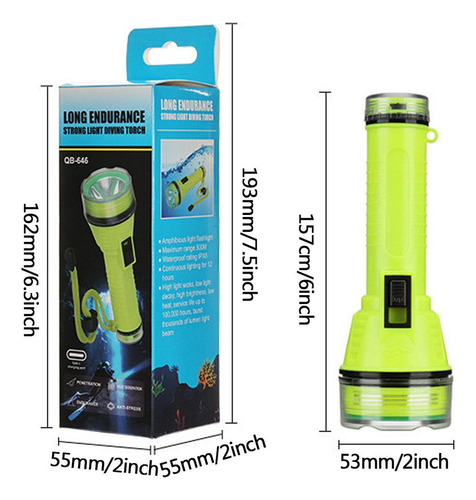 * Luz De Buceo Linterna De Buceo Recargable Linterna