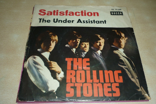 Rolling Stones  Satisfaction Simple Vinilo Vg+ Aleman