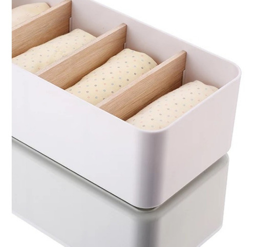 Organizador Baño Maquillaje Escritorio Oficina Madera Bambu