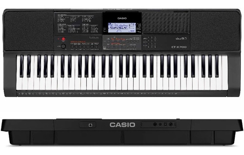 Imagen 5 de 6 de Teclado Casio Portable Ct-x700 61 Teclas Negro Sensitivo