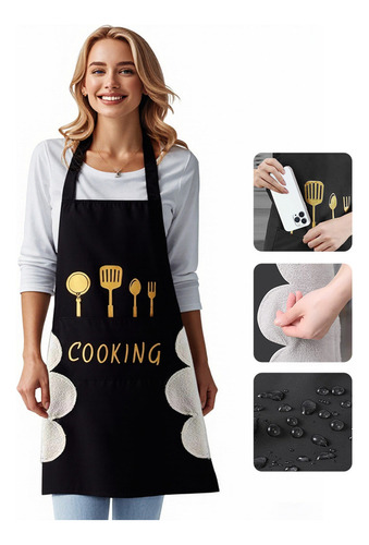 - Mandil Chef Mandiles De Cocina Delantal Impermeable