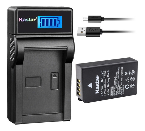 Cargador Usb + 1 Batería Para Nikon En-el20 Coolpix P950