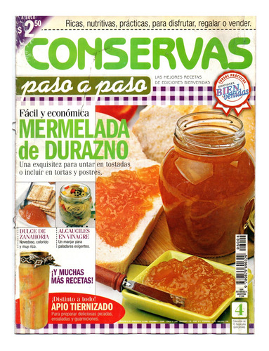 Revistas Pack X4 Conservas Dulces Y Saladas Ed.bienvenidas (Usado)