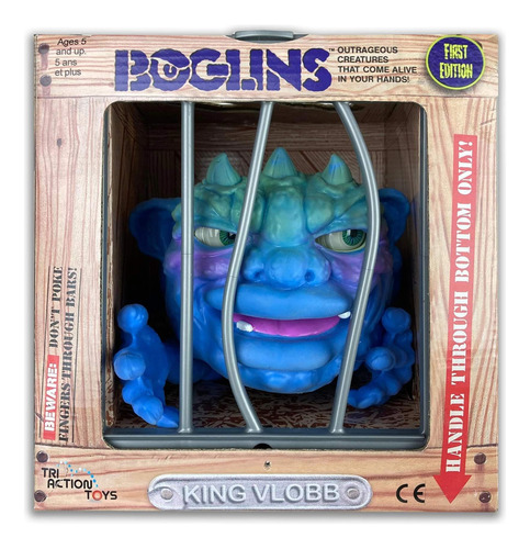 Boneco Colecionável Boglins King Vlobb De 20 Cm Com Pele Elá