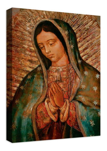 Cuadro Decorativo Canvas Virgen De Guadalupe Con Bastidor