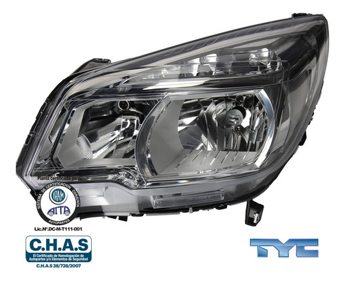 Imagen 2 de 10 de Óptica 6 Pines Tyc Izquierdo Chevrolet S10 12/16