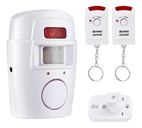 Alarma Con Sensor De Movimiento Infrarrojo Sirena Control R