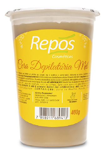 Repos Cera Depilatória Mel 400g