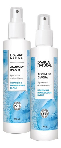 2un Agua Termal Remineralizante Calmante 190ml Dagua Natural