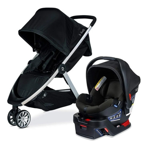 Coche Cuna Bebe Britax B Lively Con Huevito Y Base Latch