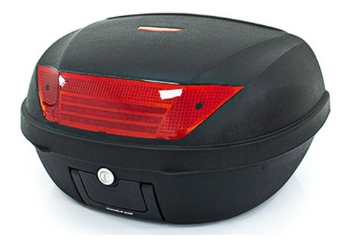 Maletero Top Case Fireparts 52 Lts 2 Cascos Crosser Color Negro/rojo