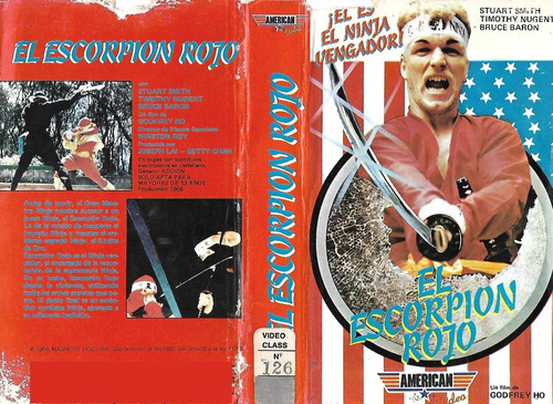 El Escorpion Rojo Vhs Ninja Destroyer 1986 Stuart Smith