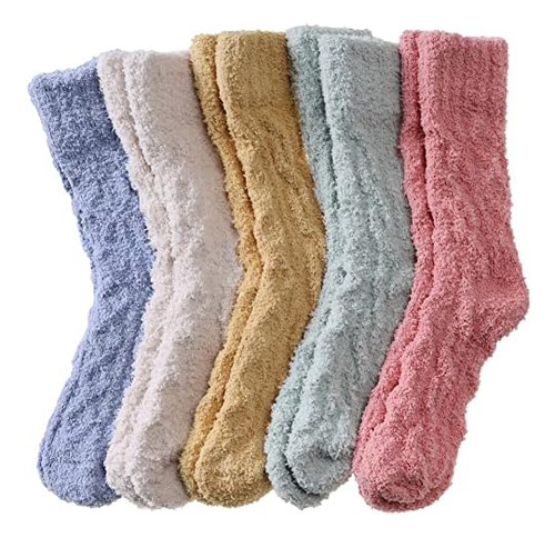Calcetines Peludos Dosmart Para Mujer, Pantuflas Cálidas Y E