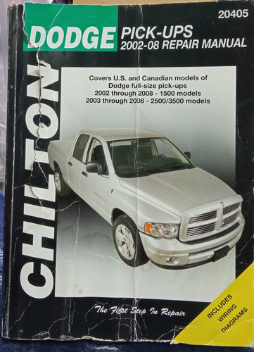 Libro Manual Reparacion De Carro Dodge Pick Up Cod7123 Asch