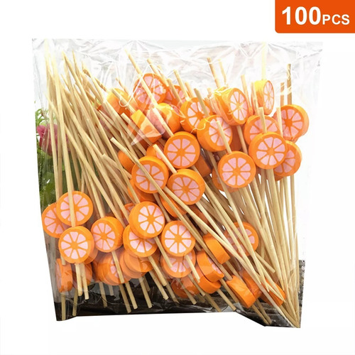 Palo Palillos Para Brochetas De Bambú 12 Cm 100 Piezas