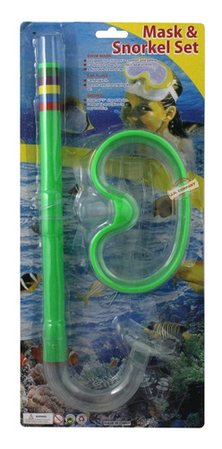 Imagen 1 de 9 de Set Snorkel Mascara + Tubo Respirador Buceo Infantil 10183