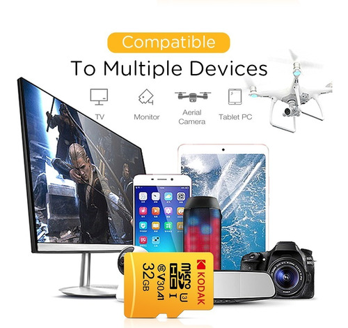 Imagem 5 de 5 de Cartão De Memória 64gb Kodak Micro Sd Camera Wifi MicroSDXC