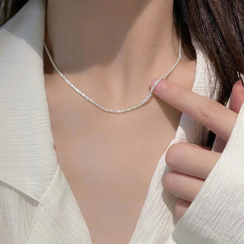 Collar Dije Mujer Chapado En Plata Joyería Regalos Navidad