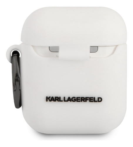Funda Karl Lagerfeld Silicón Para AirPods 1/2 - Blanco Orig