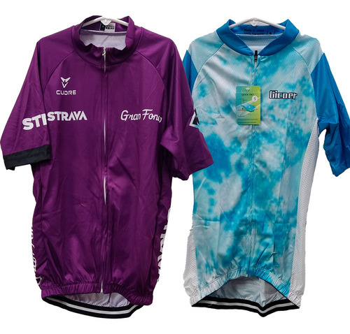 Pack X 2 Remeras Maillot De Ciclismo Bicicleta Strava 