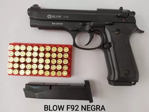 Pistola Traumatica Bereta Blow F92 Negro-oro 9mm Full Metal