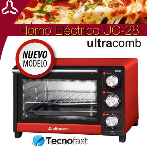 Horno Electrico Ultracomb 28 Litros 1500w Uc28 Con Grill