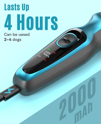 Oneisall Dog Clippers For Grooming Super Power Do De 2 Veloc