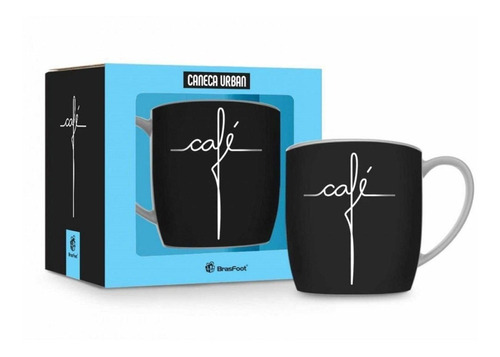 Caneca Decorativa Porcelana Urban 360ml - Café Inspiração 