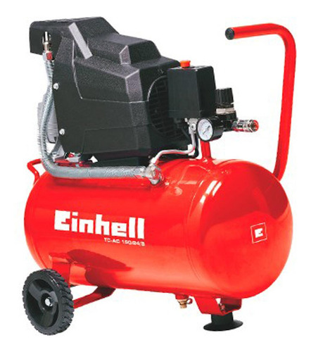 Compresor Einhell 2.5 Hp Tanque 24lts (4020552) Color Rojo Frecuencia 60 Hz 127v