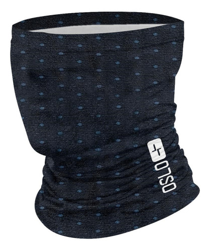 Cuello Térmico Oslo Frisado Jaspeado Azul Oscuro