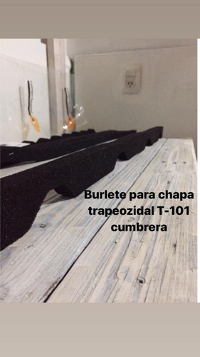 Burlete Para Chapa Trapezoidal Cumbrera - Paquete X20 Metros