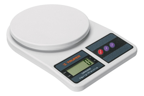 Báscula de cocina digital Truper BASE-5EP pesa hasta 5kg
