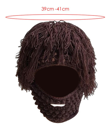 A Gorro Tejido Con Barba Para Niños, Máscara De Esquí