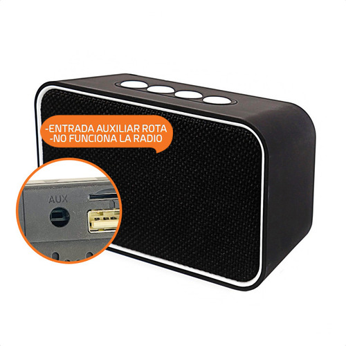 Parlante Portatil Bluetooth Recargable Usb Memoria Sd (Reacondicionado)