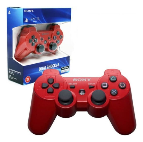 Control Sony Dualshock 3 Para Ps3/slim/super Slim Original Rojo