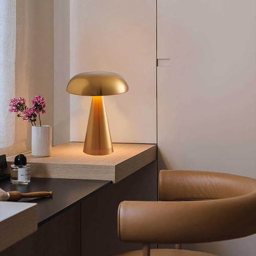 Lâmpada De Mesa De Cabeceira Com Carregamento Usb De Luxo -