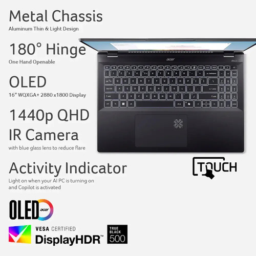 Acer Swift 16 Ai 3k Oled Touch, I7 Series 2, 16gb, 1tb Ssd