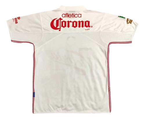 Jersey Diablos Rojos Toluca Blanca Visita 2001